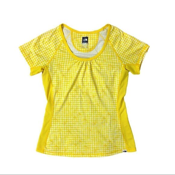 The north face yellow vaporwick workout top small - Picture 1 of 11